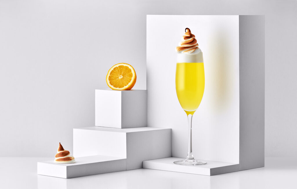 Lemon meringue pie cocktail, Photo shot by Mark Wildsmith from Wildsmith photography Sheffields food photographer. Photographed by Mark from Wildsmith Photography. Commercial food photographer and drink photographer based in London and Sheffield.